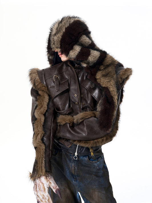 【25s Nov.】Faux Mink Fur Tortoiseshell Hat