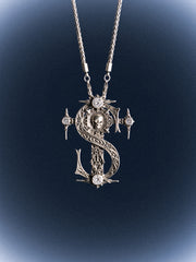 Medieval Skull Pendant Necklace