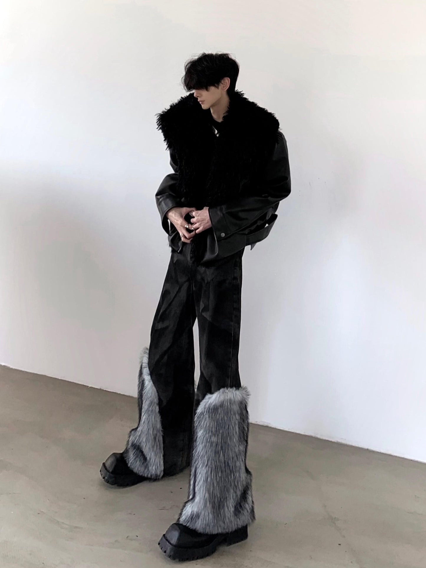 【25s Oct.】Vintage patchwork mink jeans