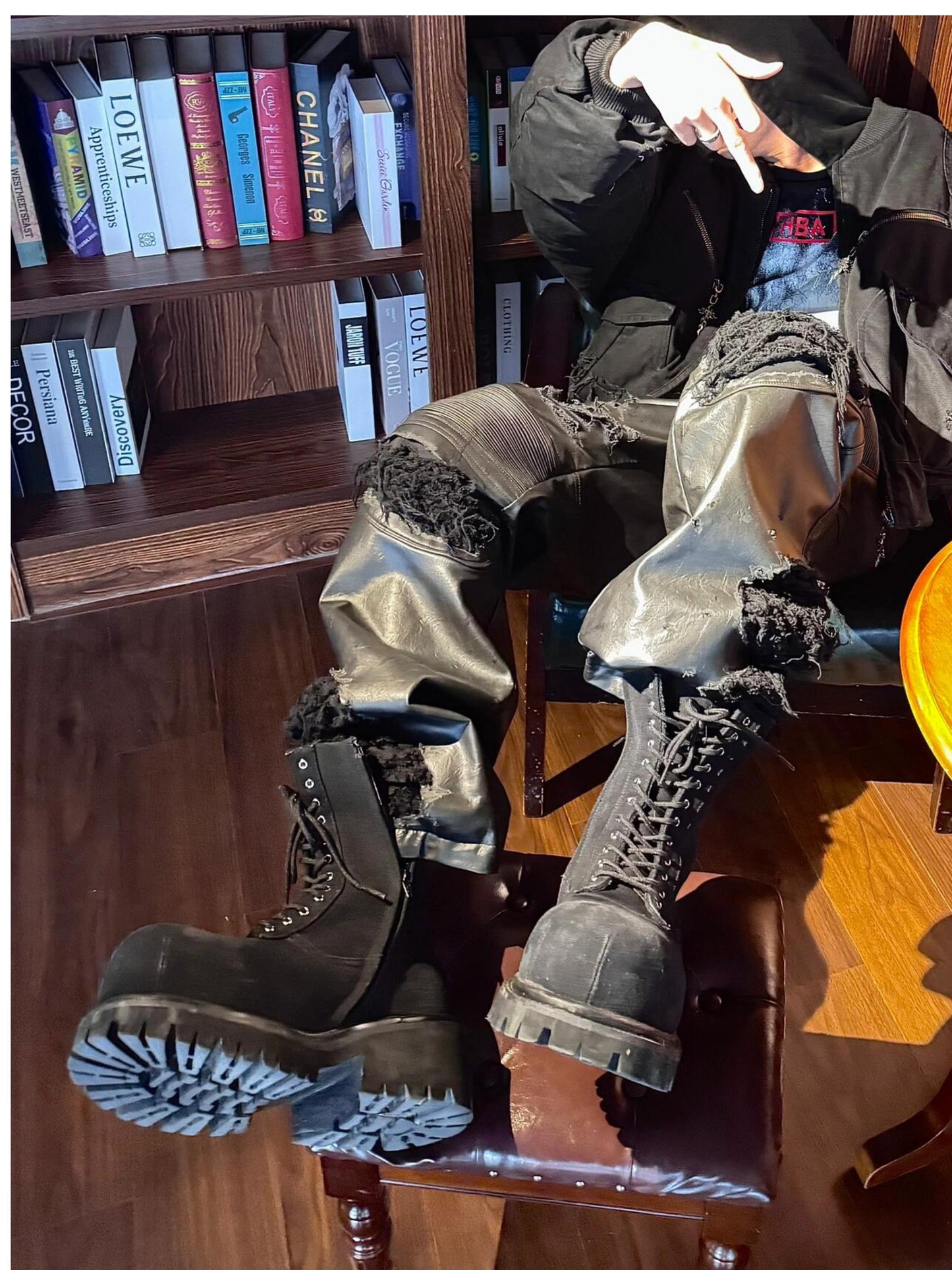 Retro Dark Knight Big Toe Martin Boots