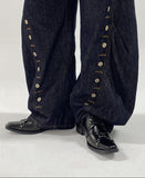 Dark Punk Style Lace-up Leather Shoes