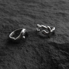 Liquid Lava Irregular Minimalist Ring