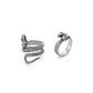 Dark Wind Snake Pattern Ring