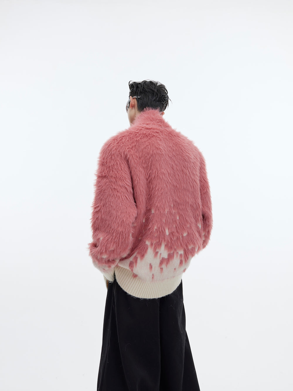 【23s December.】Christmas Gradient Stand Collar Faux Mink Sweater ArtsKoreanMan