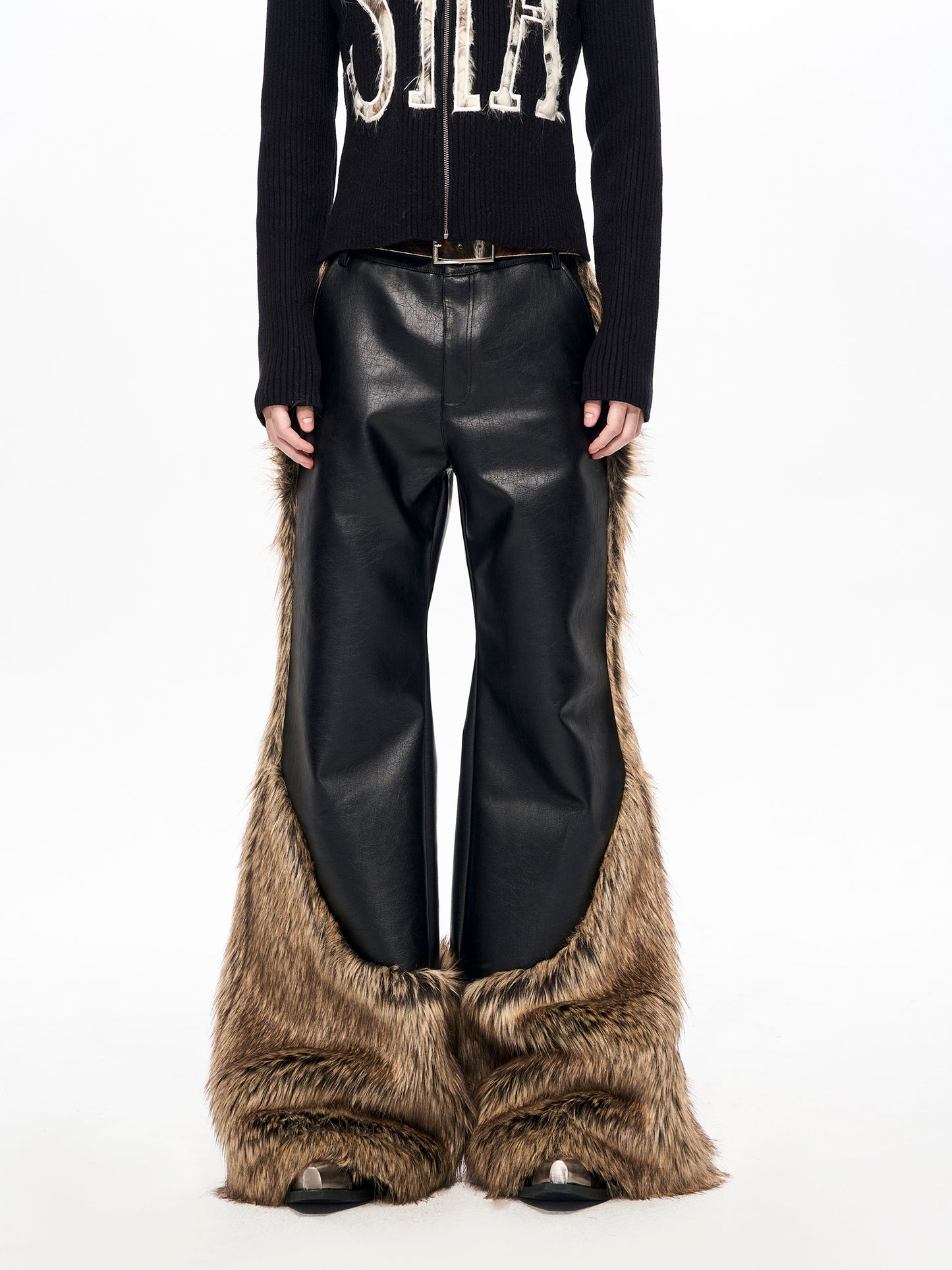 【25s Nov.】Fur-trimmed Leather Jacket / Pants