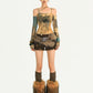 Vintage Furry Skull Belt