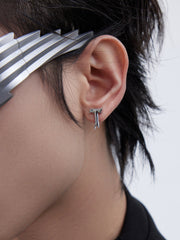 High-end Luxury T-shaped Asymmetrical Earrings ArtsKoreanMan