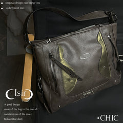 Retro Color-blocked Crossbody/Backpack ArtsKoreanMan