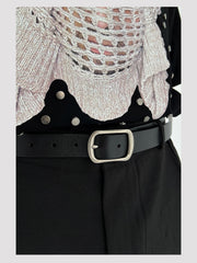 Niche Metal Buckle Belt ArtsKoreanMan