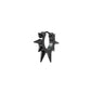 Punk Thorn Titanium Earrings