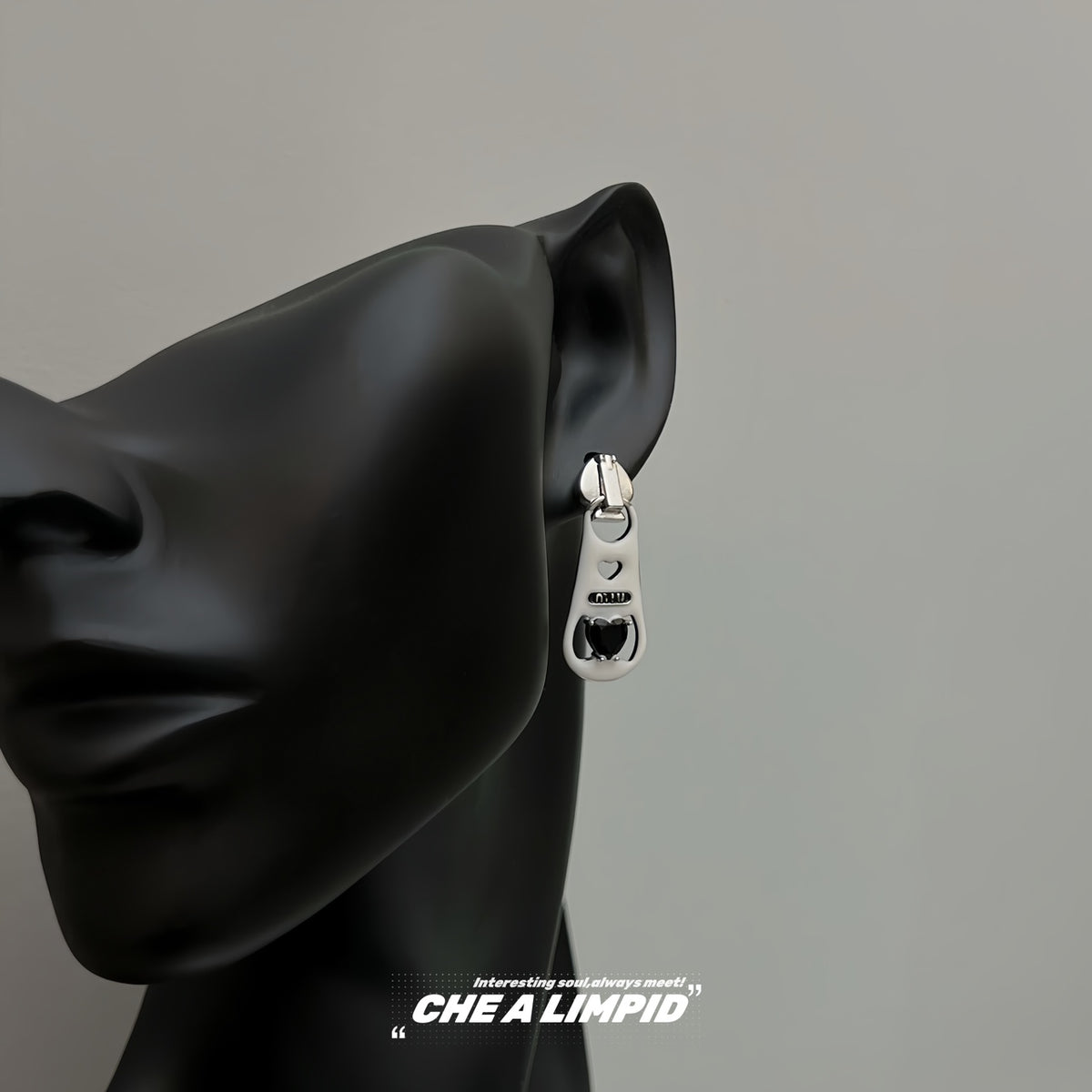 Zipper Design Y2k Earrings
