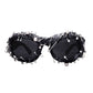 Punk Rivet Metal Color Frame Sunglasses