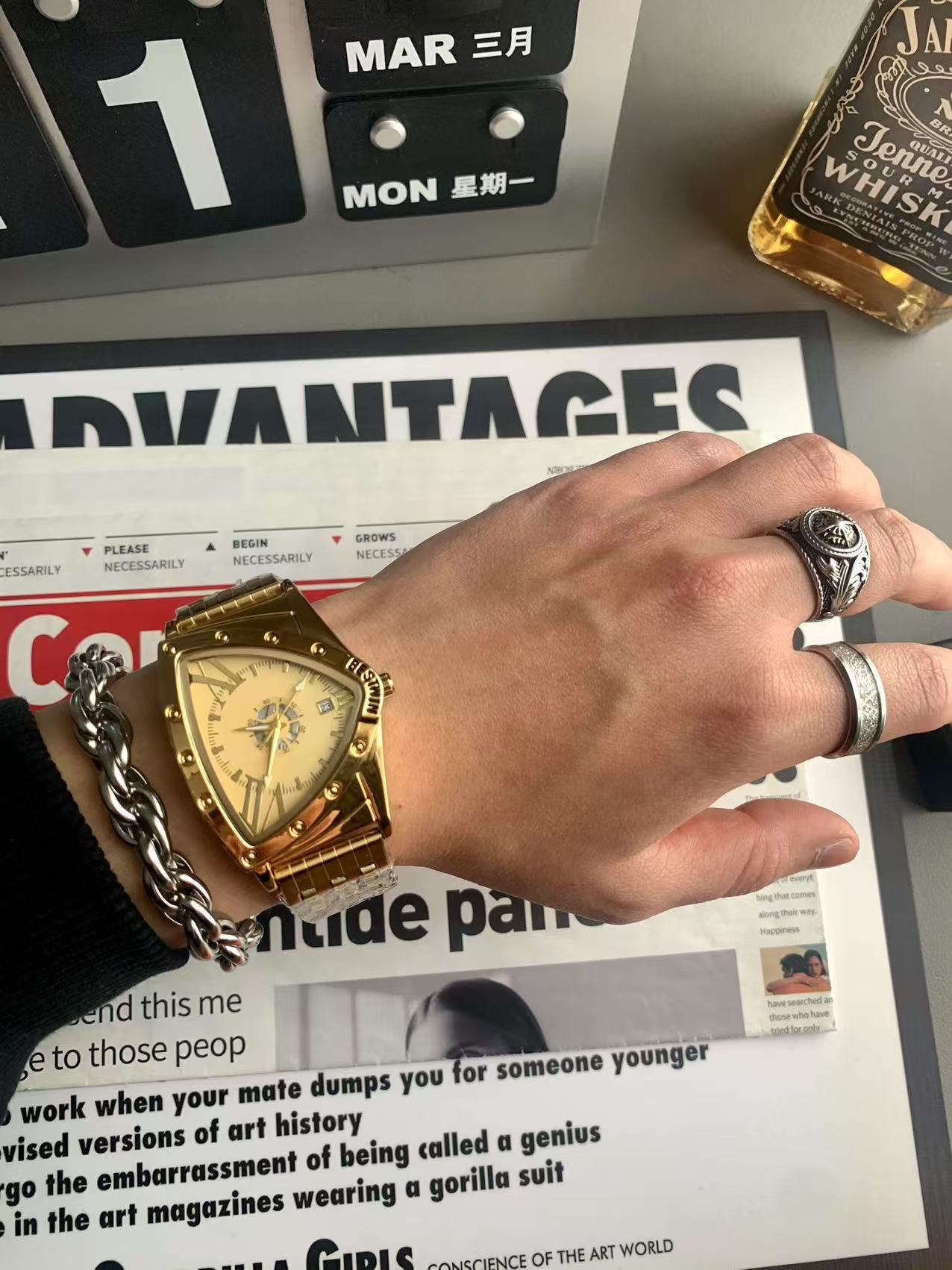 Wormhole Concept Triangle Watch Bracelet