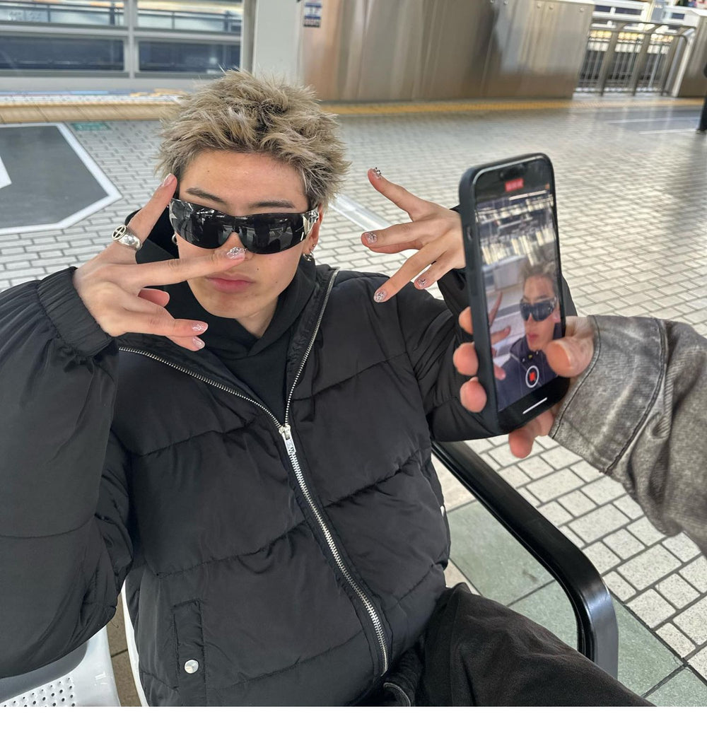 Pentagram Pattern Y2K Punk Sunglasses ArtsKoreanMan