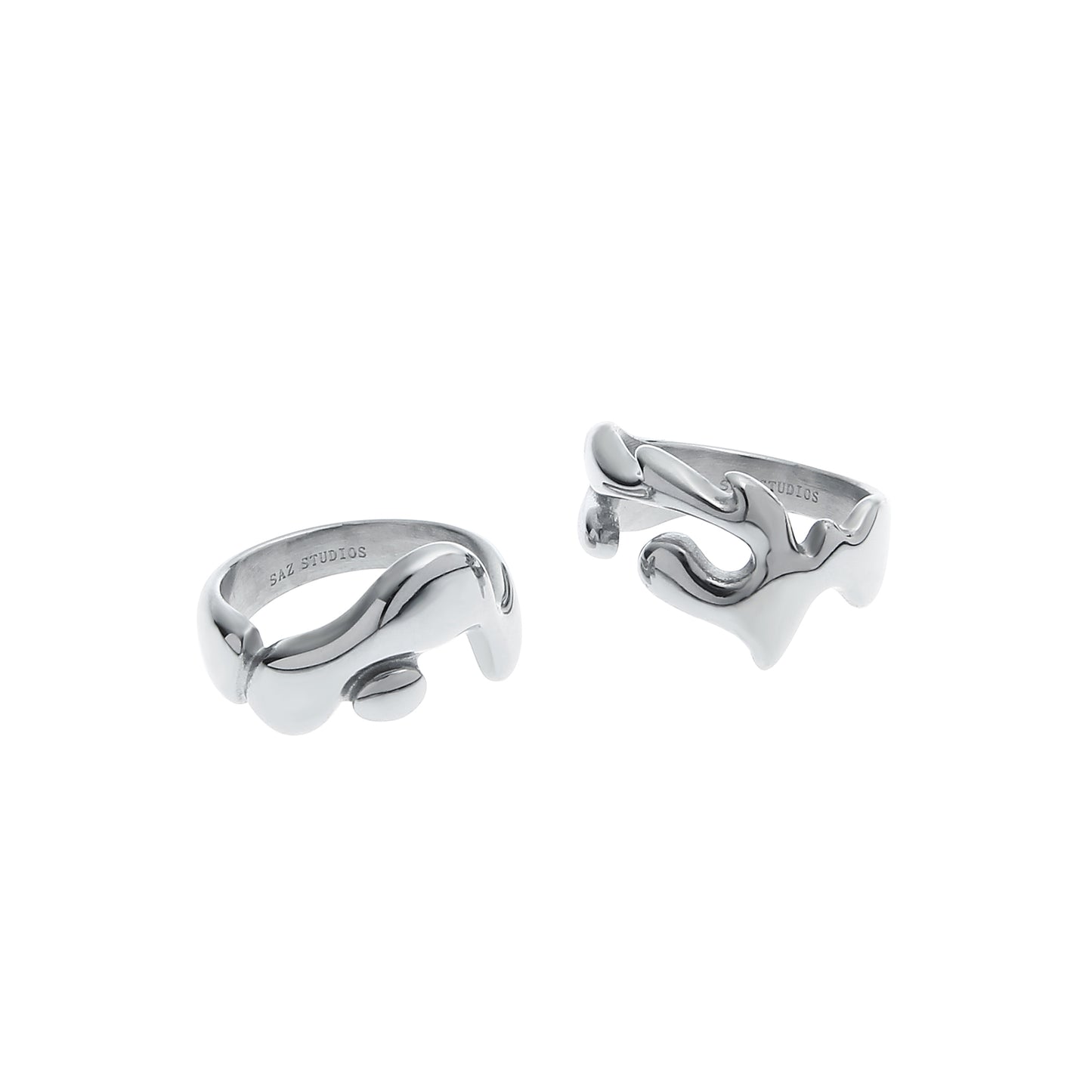 Liquid Lava Irregular Minimalist Ring