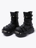 Metal Punk Round Toe Martin Boots ArtsKoreanMan