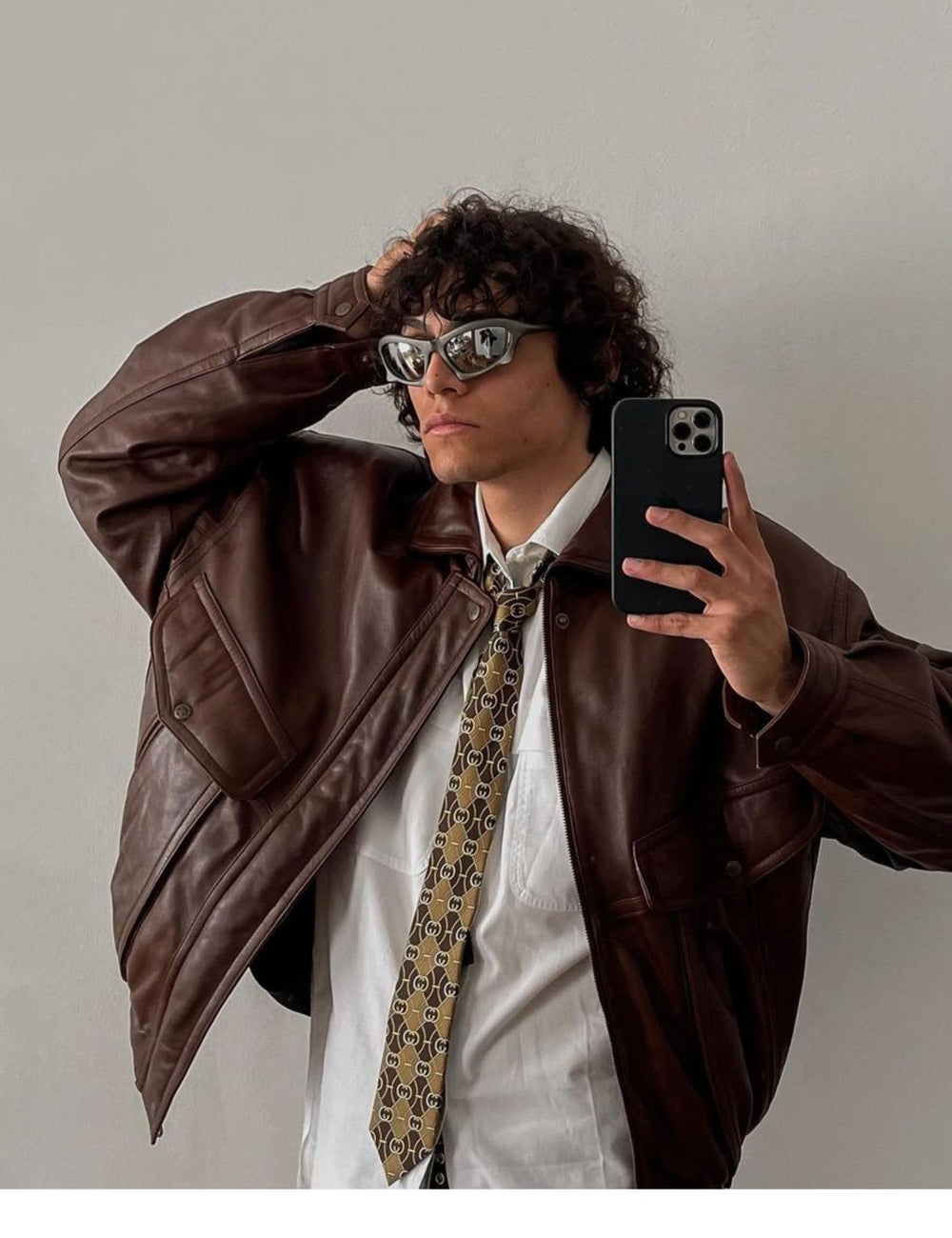 Y2K Shaped Large Frame Retro Geometric Sunglasses ArtsKoreanMan