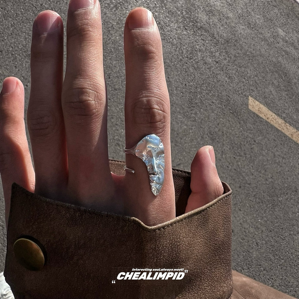 Simple Vintage Mask Face Ring ArtsKoreanMan