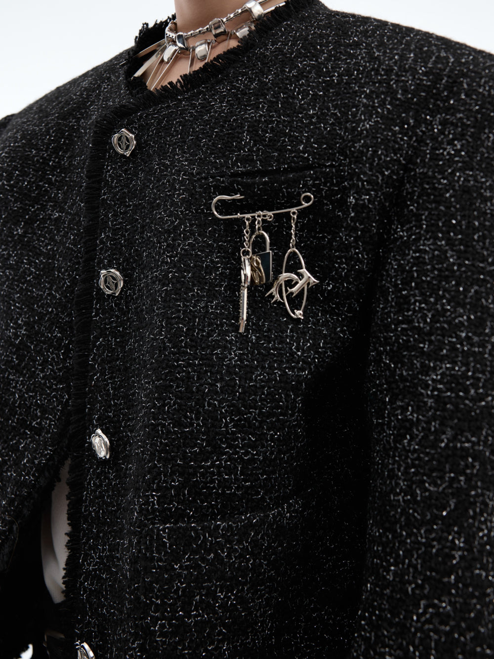 【24s Oct.】Chanel Style Shiny Texture Light Luxury Jacket ArtsKoreanMan