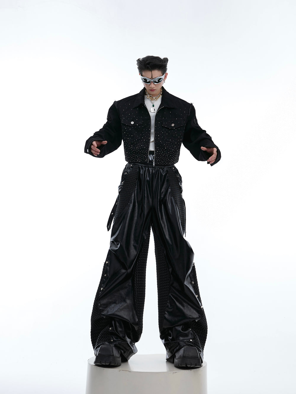 【24s Aug.】Flash Diamond Gradient Pioneer Gorgeous Short Jacket ArtsKoreanMan