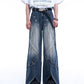 【24s Sep.】Wide-Leg Washed Denim Pants