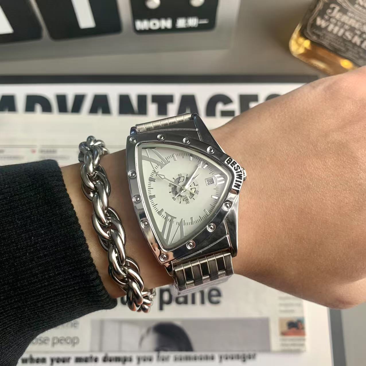 Wormhole Concept Triangle Watch Bracelet