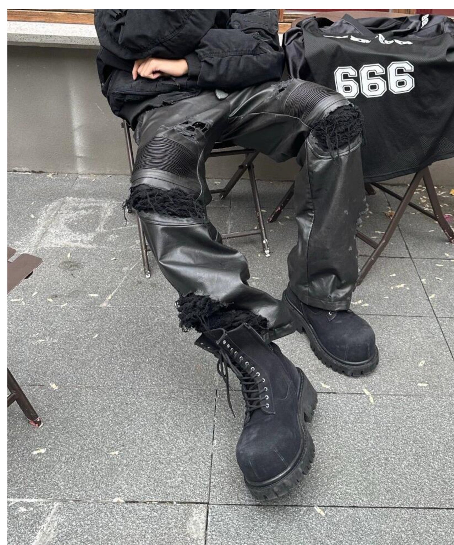 Retro Dark Knight Big Toe Martin Boots