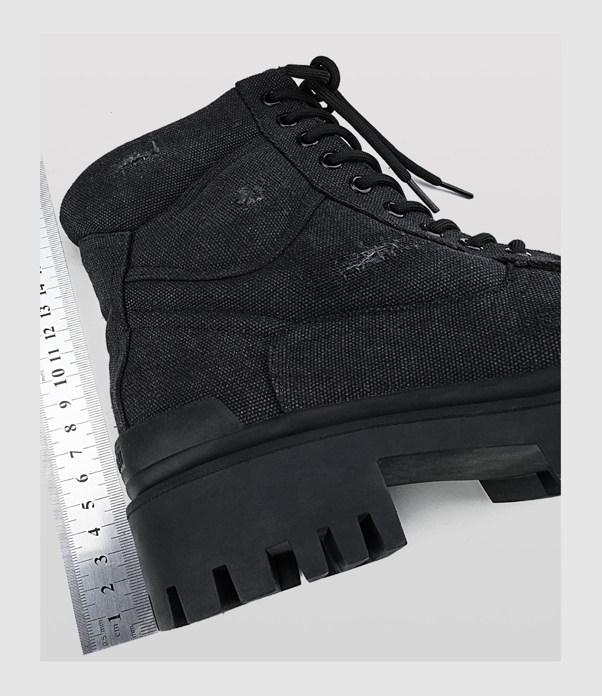 Retro Distressed Platform Martin Boots