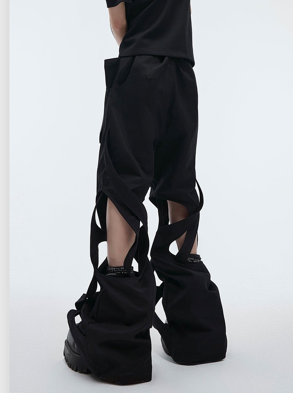 【24s April.】Trend Pioneer Hollow Wrap Casual Pants ArtsKoreanMan