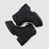 Retro Distressed Platform Martin Boots