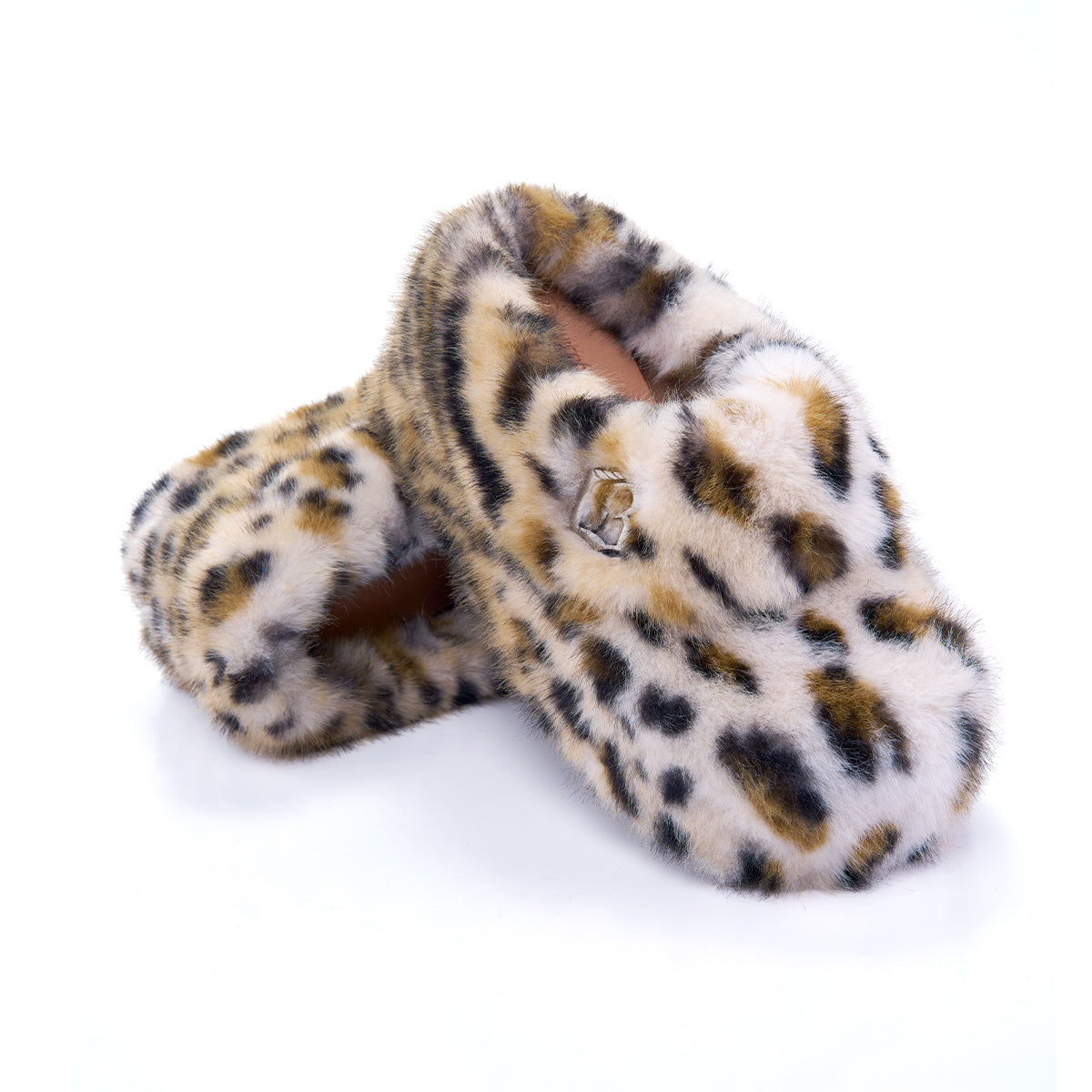 Leopard Print Fur Slippers(Shoes)