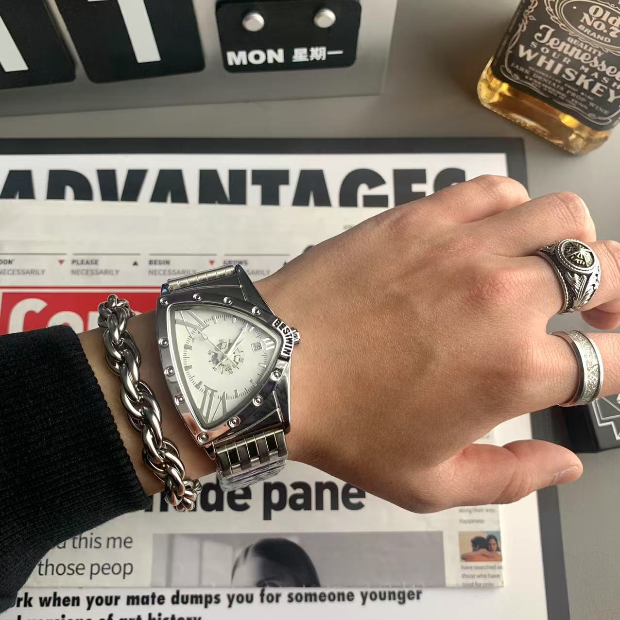 Wormhole Concept Triangle Watch Bracelet