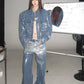 【24s Dec.】Liquid Washed Distressed Denim Suit ArtsKoreanMan