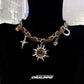 Maillard Brown Blazing Sun Star Necklace