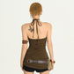 Retro Gypsy Rivet Plush Belt