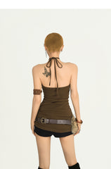 Retro Gypsy Rivet Plush Belt