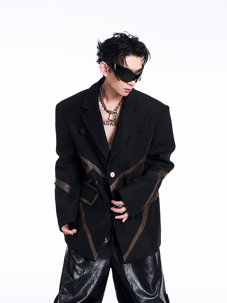 【24s Nov.】Deconstructed Panelled Double-breasted Blazer