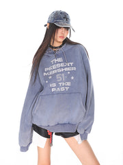 【24s Oct.】American Style Washed Letter Hooded Sweatshirt ArtsKoreanMan