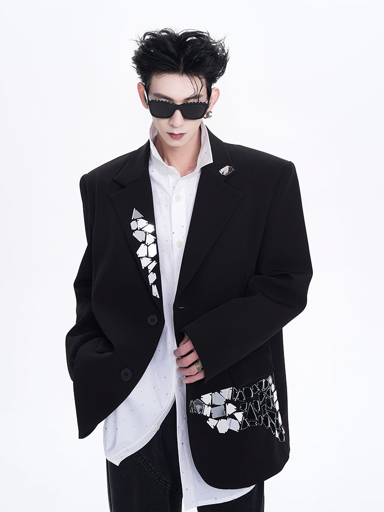 【24s Dec.】Niche Design Liquid Metal Suit Jacket ArtsKoreanMan