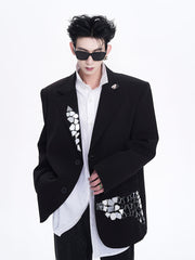 【24s Dec.】Niche Design Liquid Metal Suit Jacket ArtsKoreanMan