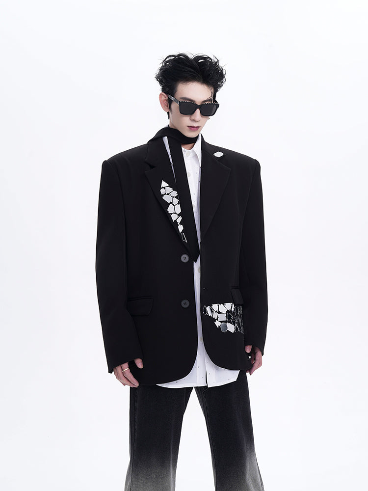 【24s Dec.】Niche Design Liquid Metal Suit Jacket ArtsKoreanMan