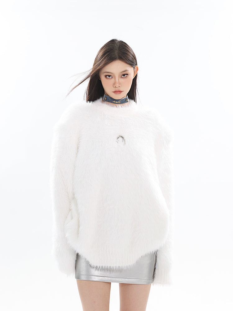 【23s September.】Loose Mink Knitted Sweater