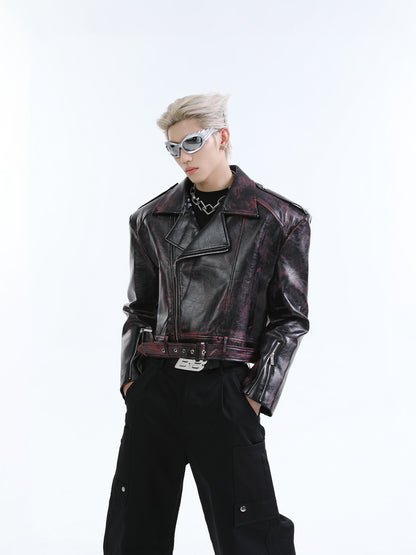 【24s Oct.】Heavy Street Motorcycle Leather Jacket