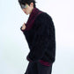 【24s Nov.】Large V-neck Faux Mink Sweater