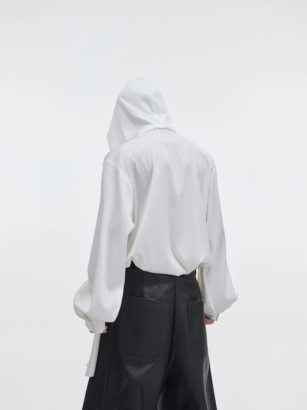 【23s September.】Shawl Hooded Long Streamer Shirt ArtsKoreanMan