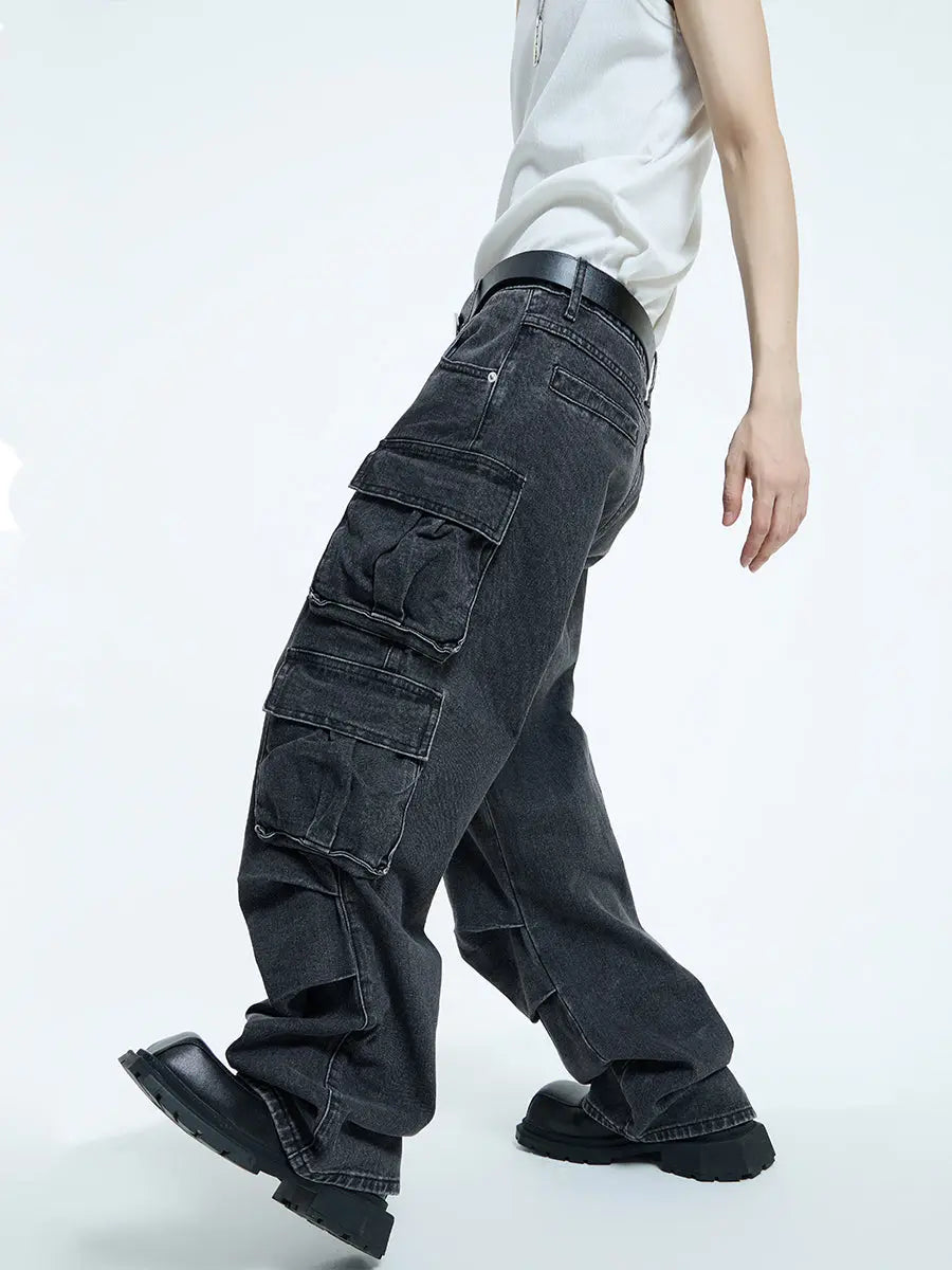 【23s September.】Oversized Mid-rise Jeans ArtsKoreanMan