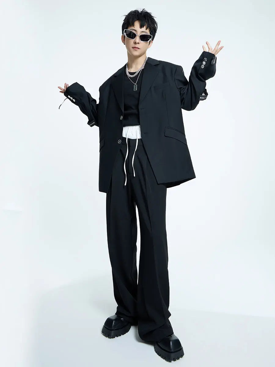 【23s September.】Metallic Embellished Blazer ArtsKoreanMan