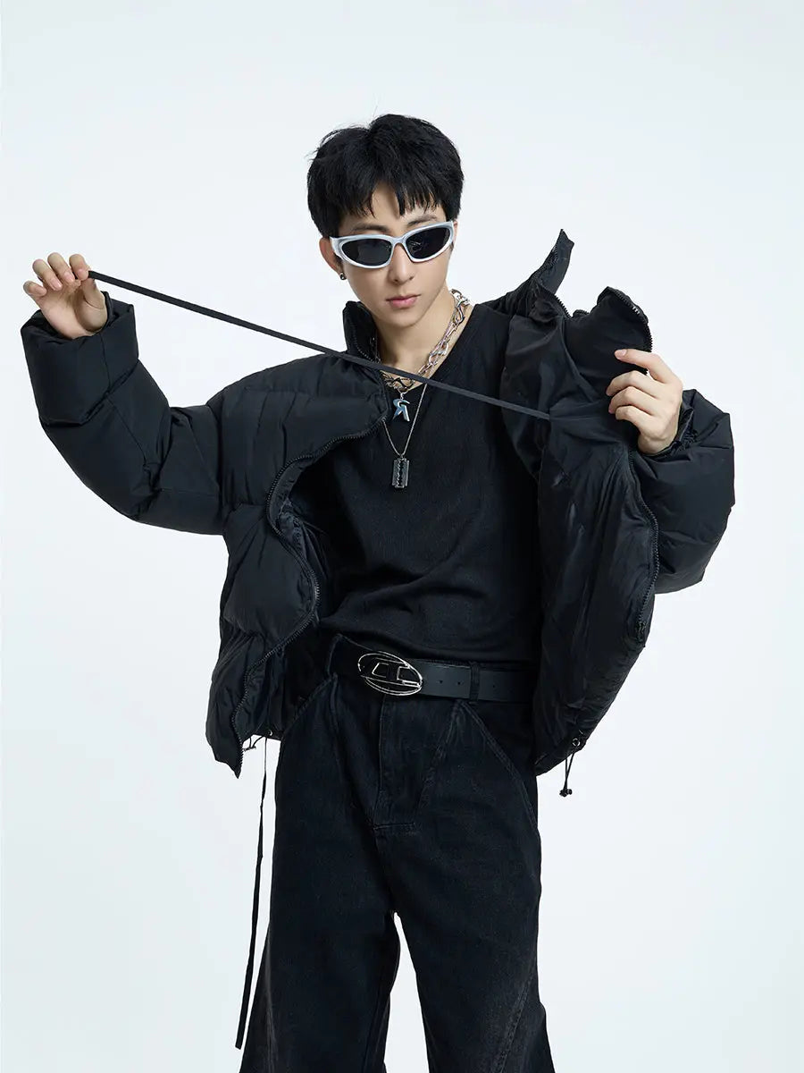 【23s September.】Irregular Zipper Design Padded Jacket ArtsKoreanMan