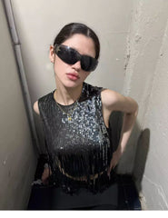 Pentagram Pattern Y2K Punk Sunglasses ArtsKoreanMan