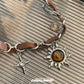 Maillard Brown Blazing Sun Star Necklace